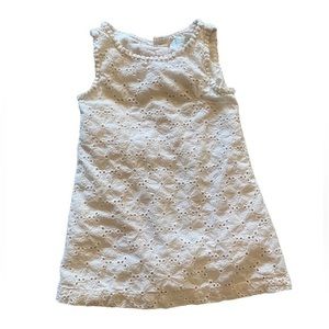 Oshkosh girls white dress. Floral. Size 3t.